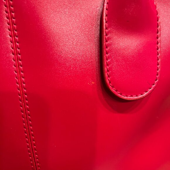 Tod’s Red Leather Top Handle Classic D-Bag - Picture 3 of 7